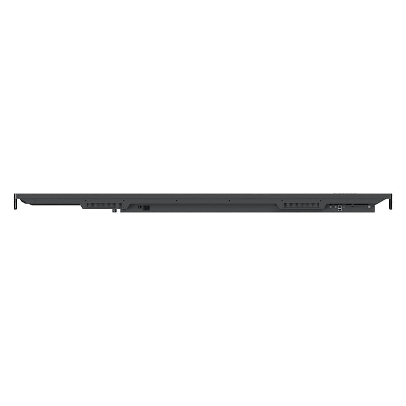 ViewSonic ViewBoard IFP7550 75" interactive display, close-up of USB-C, HDMI, and rear port configuration
