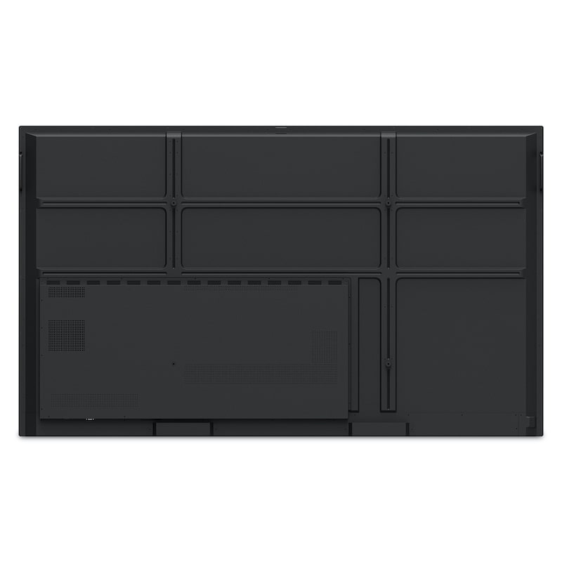 ViewSonic ViewBoard IFP8650 86" interactive display, full rear panel with VESA mount points and port overview