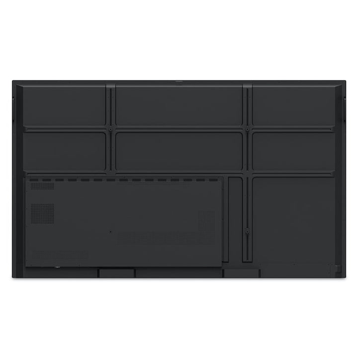 ViewSonic ViewBoard IFP8650 86" interactive display, full rear panel with VESA mount points and port overview