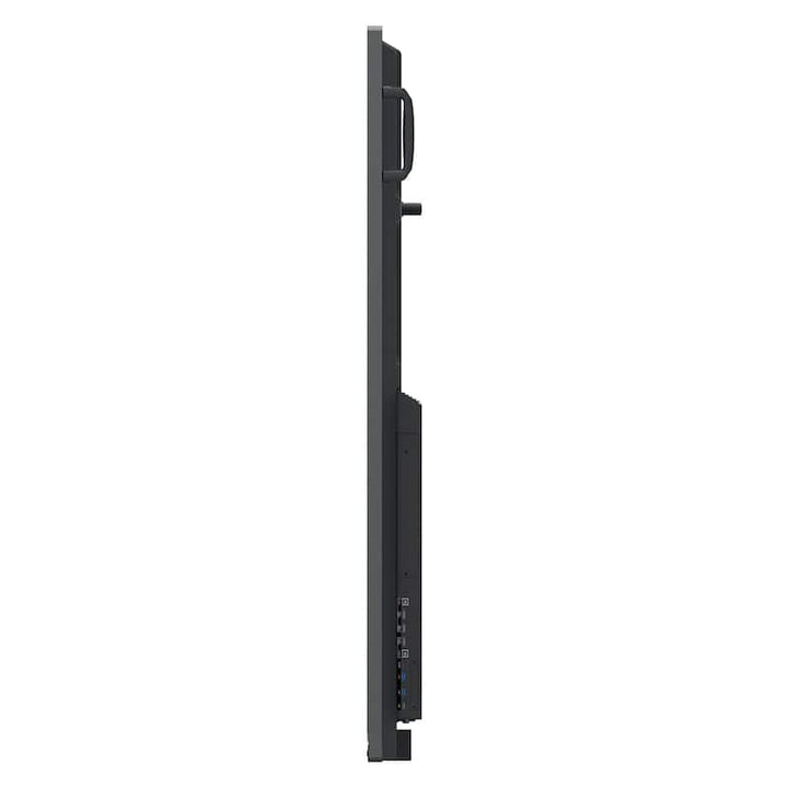ViewSonic ViewBoard IFP8650 86" interactive display, left side profile showing handle and panel depth