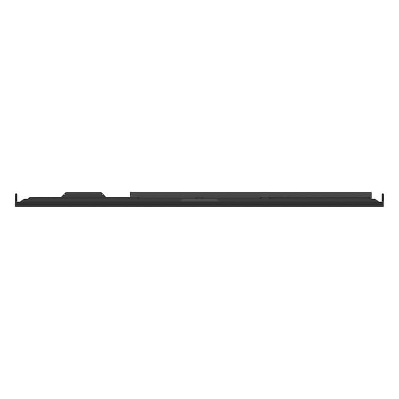 ViewSonic ViewBoard IFP9850 98" 4K interactive flat panel, top view showing panel edge construction and camera mounting plate position